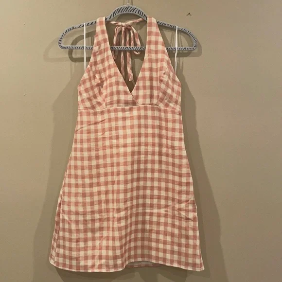 Zara | Dresses | Zara Mini Dress With Halter Neckline | Poshmark